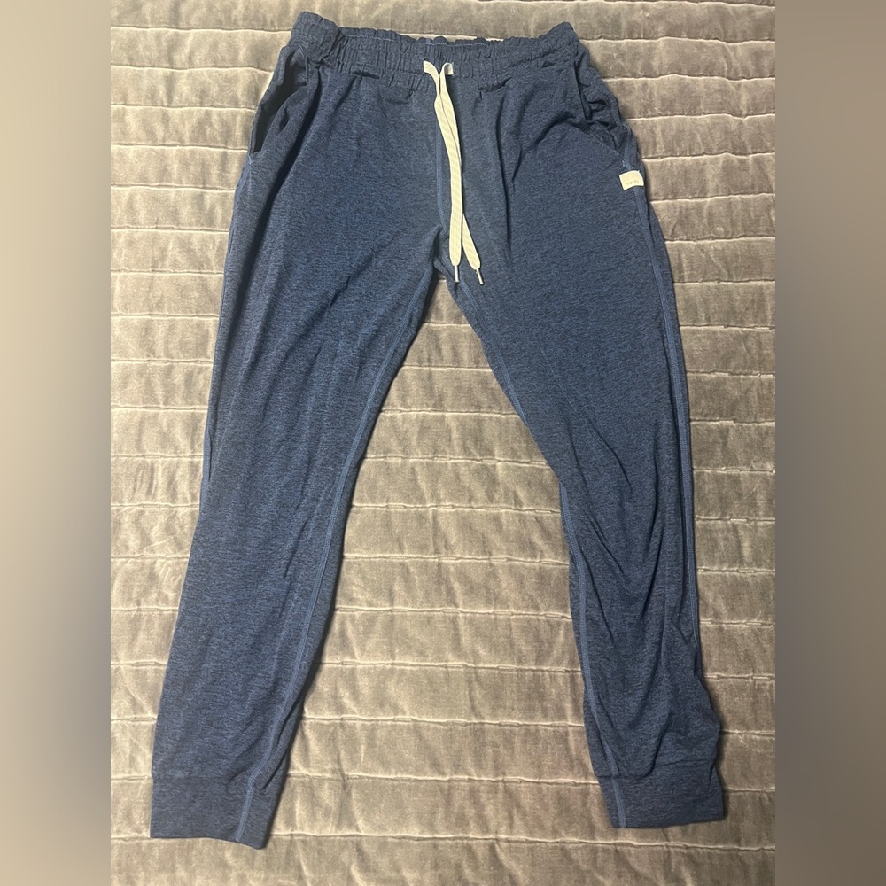 Navy Jogger Pants with Drawstring
